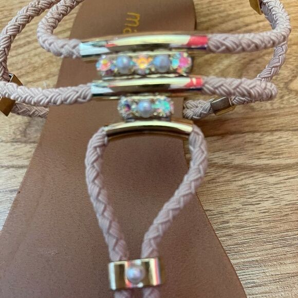 Madden NYC pink and gold sandals sz 8.5 - Picture 3 of 7